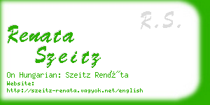 renata szeitz business card